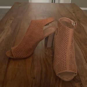 Madden girl stacked heel with ankle strap